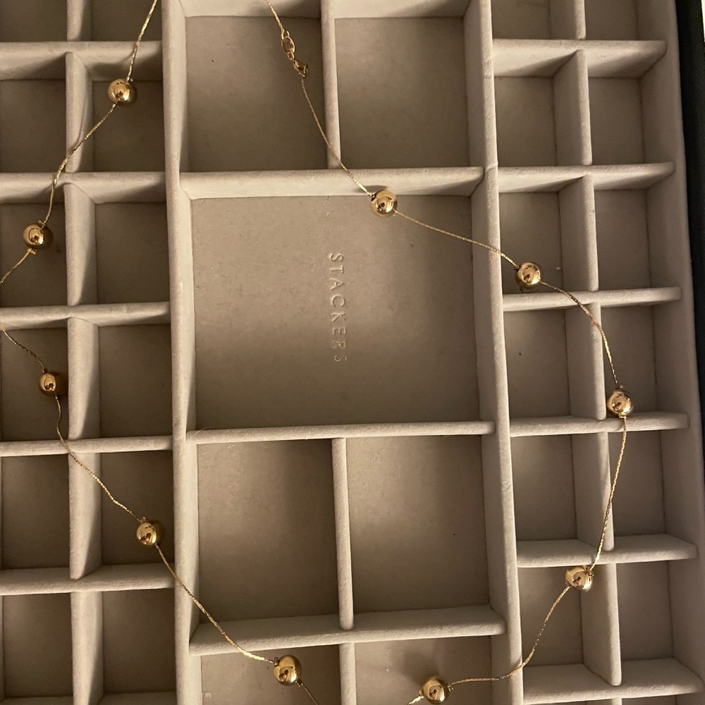 Elegant Gold Beaded Necklace - Joy Dravecky